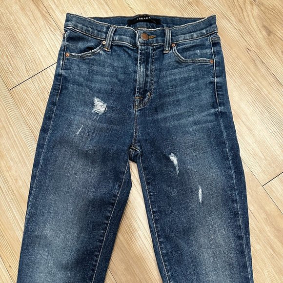 J Brand Maria Skinny High-Rise Jeans In Identity Destruct - Picture 5 of 12